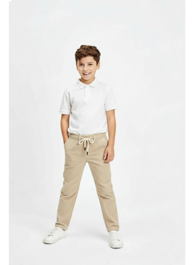 Cloud Fashion Beige Softline Cord Pants - Image 1